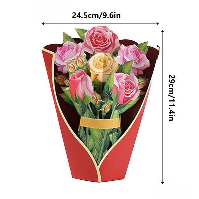 3D Everlasting Paper Flower Bouquet