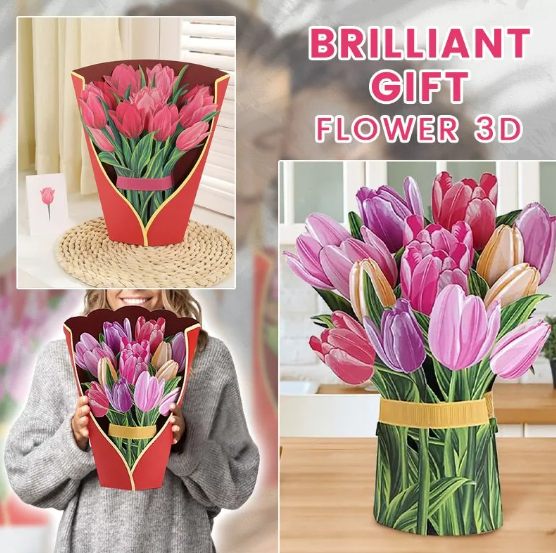 3D Everlasting Paper Flower Bouquet